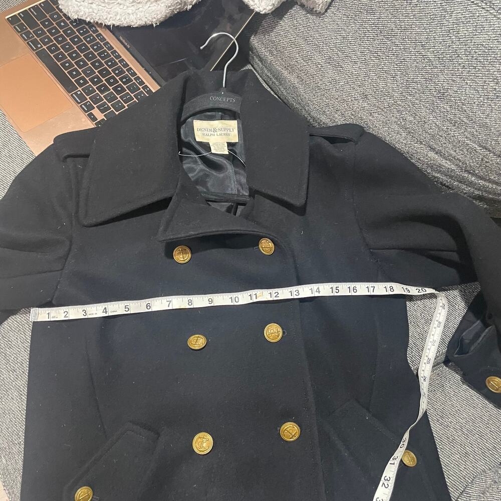 Ralph Lauren wool peacoat with gold buttons - Picture 8 of 9
